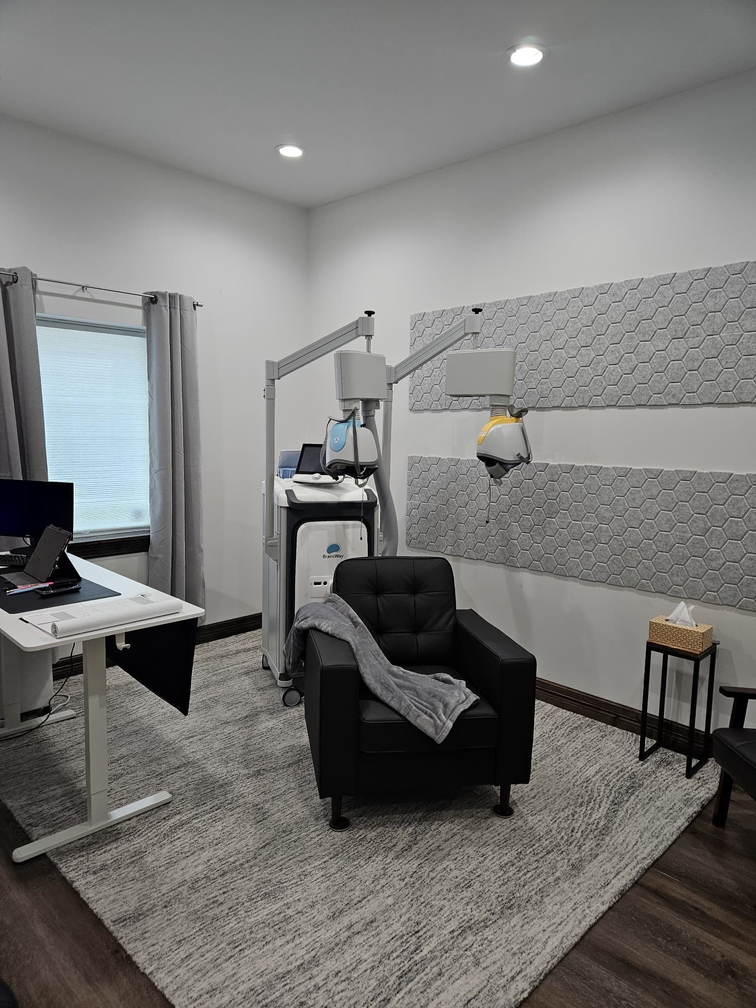 BrainsWay Deep TMS treatment room at TMS of Austin